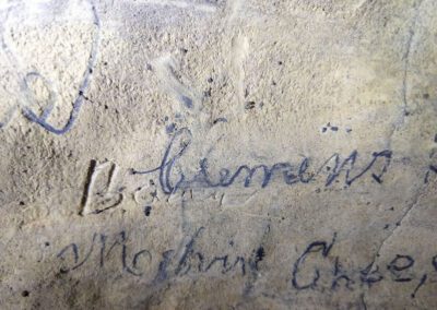 writing on the cave wallks