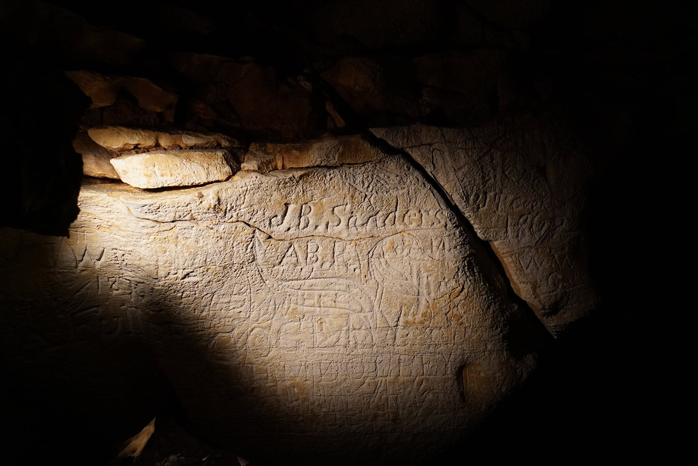 writing on the cave walls