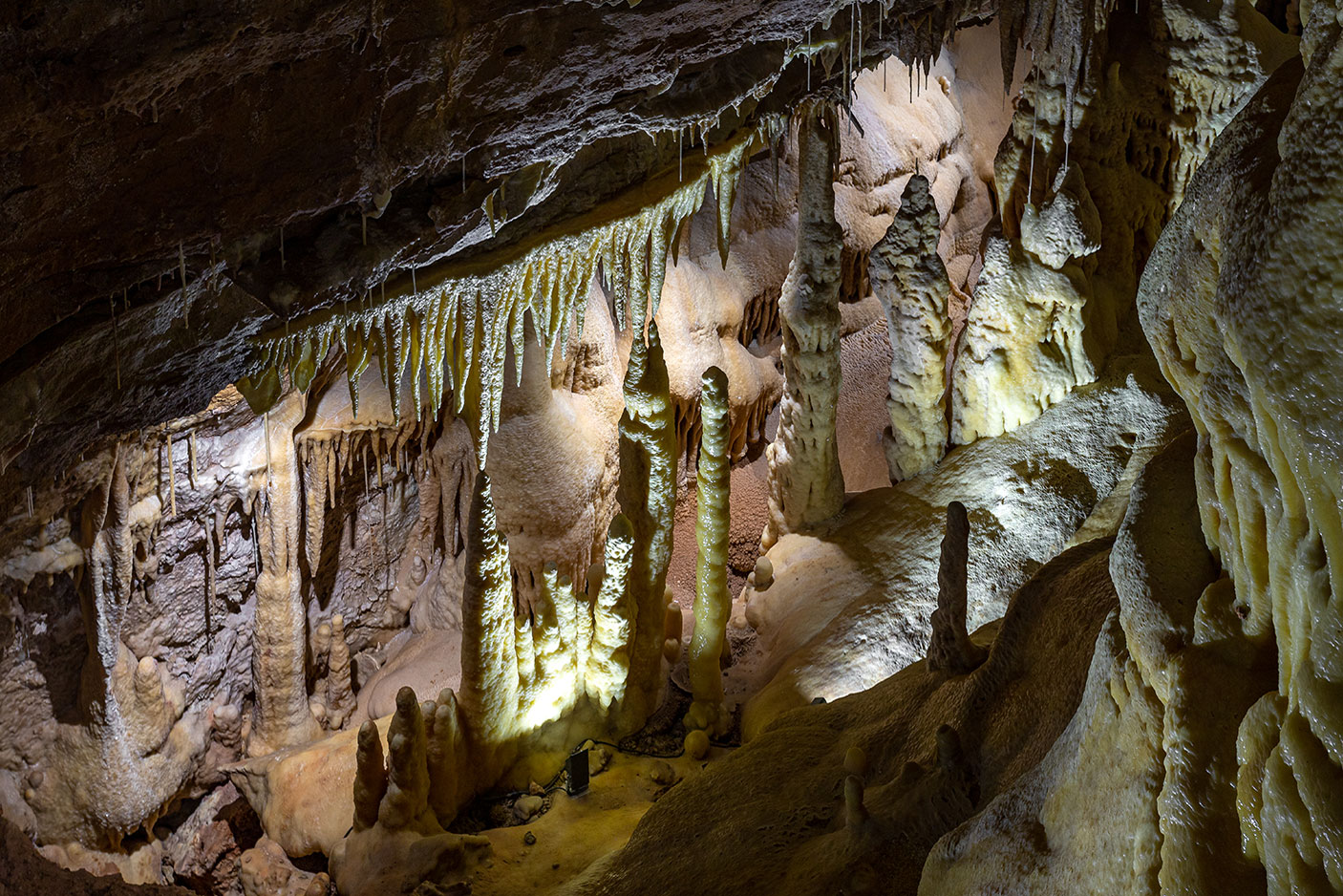 formations in cave