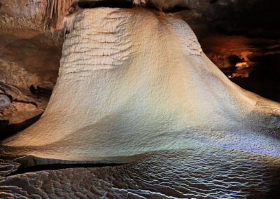 flowing stone Inner Space Cavern, TX