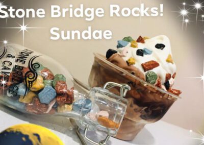 Stone Bridge Rocks sundae