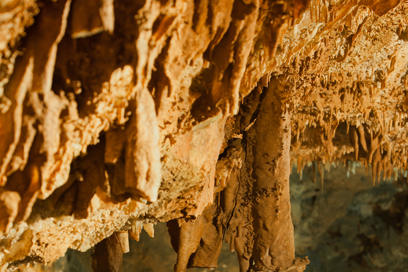 formations in the cave