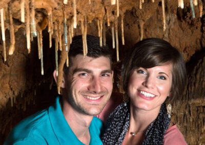 couple inside a cave